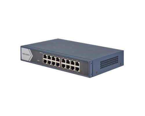 Коммутатор DS-3E0516-E(B) 16  Gigabit RJ45 ports, 19-inch Rack-mountable Steel Case Unmanaged Switch (078432)