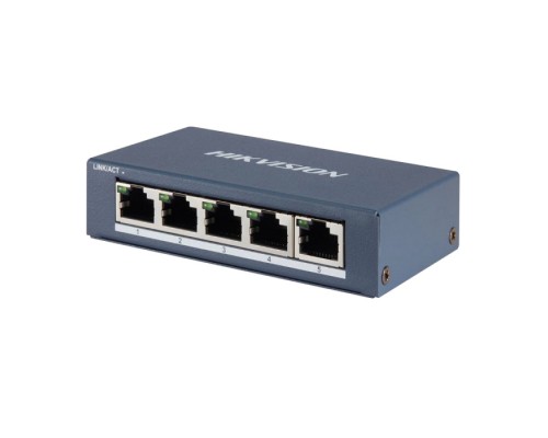 Коммутатор DS-3E0505-E 5  Gigabit RJ45 ports, Desktop Steel Case Unmanaged Switch (044697)