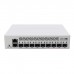 Коммутатор CRS310-1G-5S-4S+IN 10 Gigabit fibre connectivity way over a 100 meters – for small offices or ISPs. Hardware offloaded VLAN-filtering and even some L3 routing