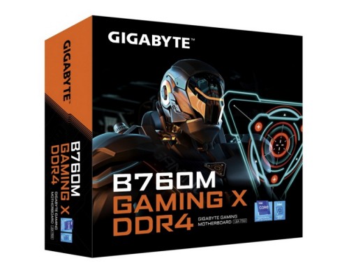 Материнская плата B760M GAMING X DDR4, Socket 1700, Intel®B760, 4xDDR4-3200, HDMI+DP, 1xPCI-Ex16, 1xPCI-Ex1, 4xSATA3(RAID 0/1/5/10), 2xM.2, 8Ch Audio, GLan, (4+4)xUSB2.0, (4+2)xUSB3.2, (0+1)xUSB3.2 Type-C™, mATX, RTL