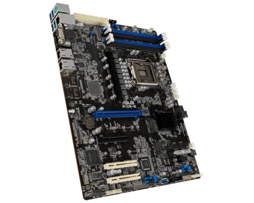 Материнская плата P12R-E ATX, LGA 1200, 4x DDR4 DIMM (to 128GB ECC UDIMM), 6x USB 3.0 (4 rear), 8x SATA (4 in MiniSAS HD), 1x PCIE x16/x8, 1x PCIE x8, 2x PCIE x8 (link x4), 2xM.2 22110, LAN 2x 1Gb, Video AST2600, IPMI Option (420217)