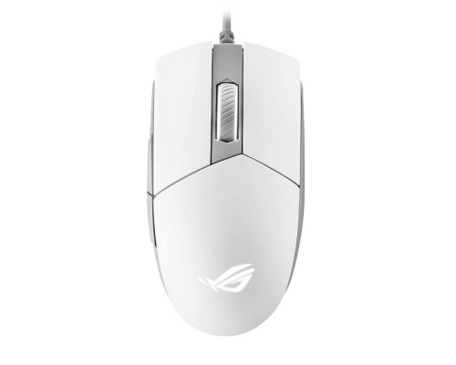 Мышь ASUS ROG Strix Impact II Moonlight White 90MP02C0-BMUA00 оптическая, проводная, 6200 dpi, USB, RGB подсветка, белая