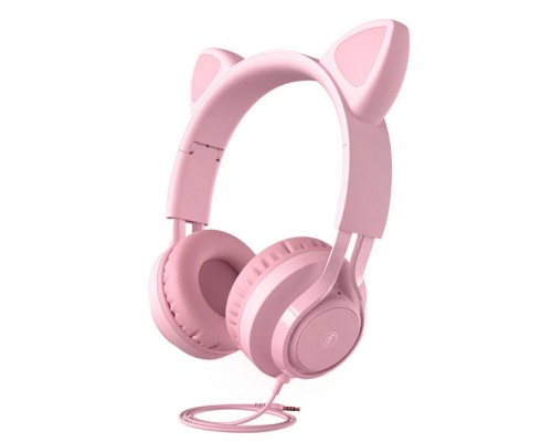 Наушники Audio series-Wired headphone H225d Pink