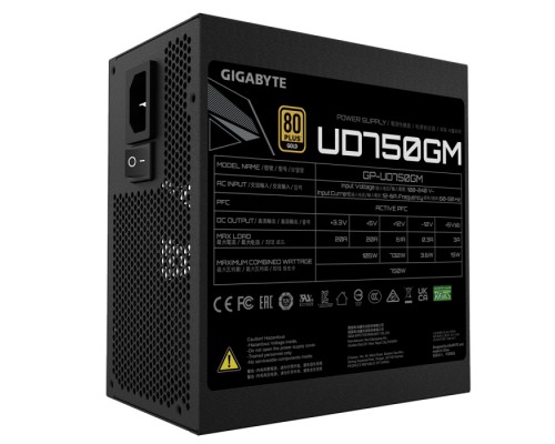 Блок питания Вт UD750GM GP-UD750GM 750W, 80Plus, Gold, Полностью модульный