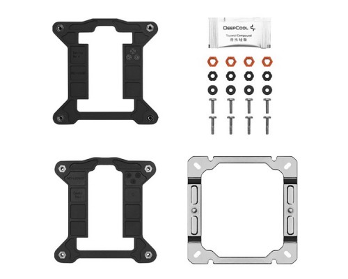 Кулер AG400 (Height 150mm, 6mm x 4pcs, Fan 120mm, 500~2000RPM ±10%, < 31.6 dB(A), 4-pin PWM, TDP 220W,  Al+Cu, Screw, Socket AMD AM5/AM4, Intel LGA1700/1200/115x) (727590) (R-AG400-BKNNMN-G-1)