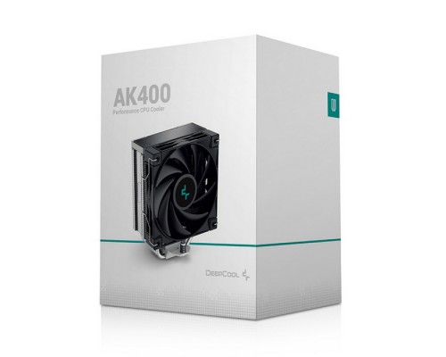 Кулер AK400 (Height 155mm, 6mm x 4pcs, Fan 120mm, 500~1850RPM ±10%, < 29 dB(A), 4-pin PWM, TDP 220W, Al+Cu, Screw, Socket AMD AM5/AM4, Intel LGA1700/1200/115x)  (727446)