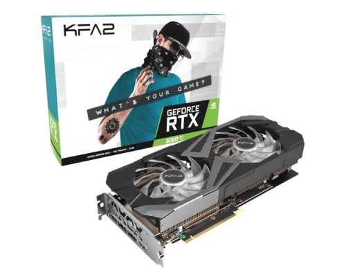 Видеокарта RTX3060Ti X Black PCI-E 8GB GDDR6 256Bit W/HDMI/DP/DP/DP/CoolingFan (LHR) (36ISL6MD1WTK) (142549)