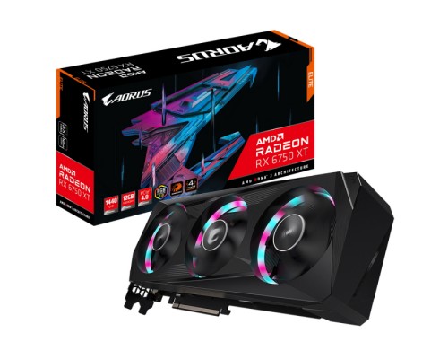 Видеокарта RX6750XT AORUS 12GB GDDR6 256bit 3xHDMI 3xDP RTL  (310813)