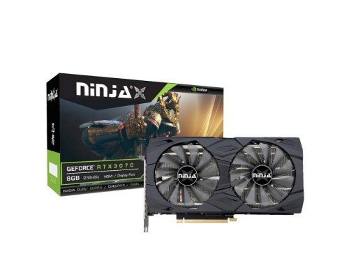 Видеокарта Ninja RTX3070 (5888SP) 8GB GDDR6 256BIT (HDMI/3xDP) 8GB GDDR6 256BIT (DVI/HDMI/DP)