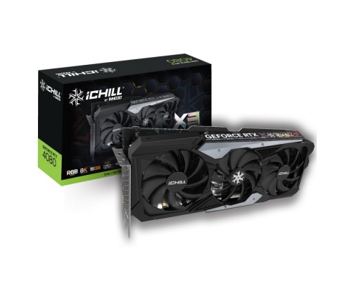 Видеокарта RTX4080 ICHILL X3 16GB GDDR6X 256-bit DPx3 HDMI 2565MHz/ 22.4Gbps VA49H GA104C870