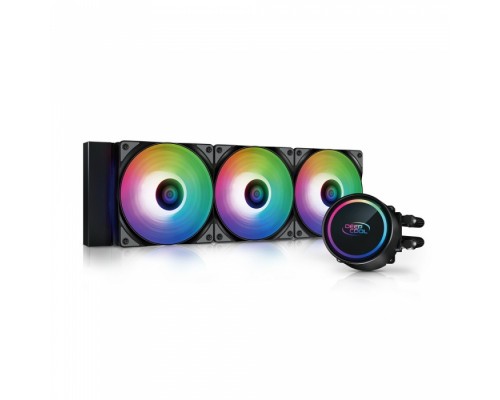 Система охлаждения GAMMAXX L360 A-RGB (Black)  (727170) (Radiator L 402mm, Height Rad+Fan 52mm, Tube 465mm, Fan ARGB 120mm*3, Fan 500~1800RPM ±10%, < 30 dB(A), Fan 4-pin PWM, Pump 3-pin, A-RGB 5VDC Socket AMD AM4, Intel LGA 2066/2011-v3/2011/12