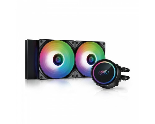 Система охлаждения GAMMAXX L240 A-RGB (Black) DP-H12CF-GL240-ARGB (727163)  (Radiator L 282mm, Height Rad+Fan 52mm, Tube 380mm, Fan ARGB 120mm*2, Fan 500~1800RPM ±10%, < 30 dB(A), Fan 4-pin PWM, Pump 3-pin, A-RGB 5VDC Socket AMD AM4, Intel LGA