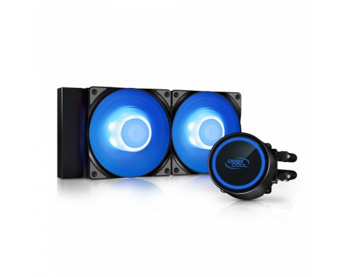 Система охлаждения GAMMAXX L240 A-RGB (Black) DP-H12CF-GL240-ARGB (727163)  (Radiator L 282mm, Height Rad+Fan 52mm, Tube 380mm, Fan ARGB 120mm*2, Fan 500~1800RPM ±10%, < 30 dB(A), Fan 4-pin PWM, Pump 3-pin, A-RGB 5VDC Socket AMD AM4, Intel LGA