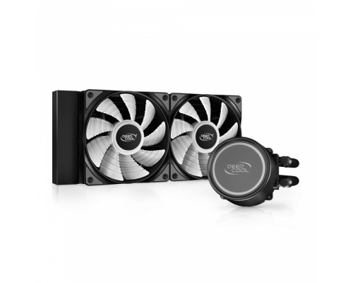 Система охлаждения GAMMAXX L240 A-RGB (Black) DP-H12CF-GL240-ARGB (727163)  (Radiator L 282mm, Height Rad+Fan 52mm, Tube 380mm, Fan ARGB 120mm*2, Fan 500~1800RPM ±10%, < 30 dB(A), Fan 4-pin PWM, Pump 3-pin, A-RGB 5VDC Socket AMD AM4, Intel LGA