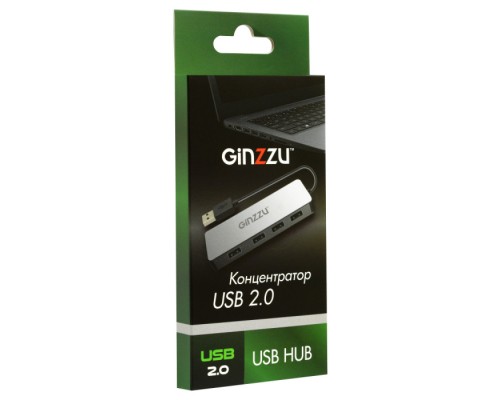 Универсальный USB разветвитель  HUB GR-771UB Ginzzu USB 2.0 4 port (505104)