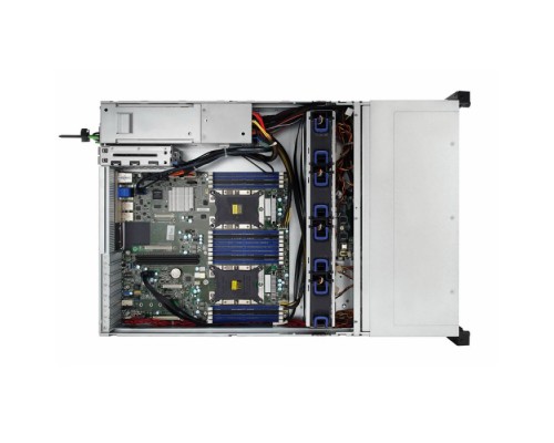 Компьютерный корпус IW-RS224-07 SLIMSAS BP 1200W*2/PDB/FAN 8038mm*4/ SLIMSAS*8 + SAS3 expander BP + rear 2.5 HDD module, tray with GRAY color without NVMe symbol mark/28RAIL/power cord*2