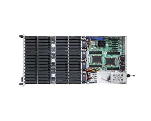 Корпус XE1-4H000-06 ,4U 60-bay storage server chassis,3x20-port 12G EOB backplane, 1600W CRPS redundant power supply(100 -240V),2xhot-swap OS,4x hot-swap 8038 fans,rear 6x2.5 SATA/SAS+ 4xNVMe external hot-swap drive bays,25 slide raiI pal