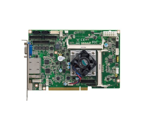 Материнская плата с ЦПУ PCI-7032VG-00A2E Процессорная плата половинного размера Advantech форм-фактор PICMG 1.0, процессор Intel Celeron N2930, до 4 Гб DDR3L-1333, 1х DIMM, 1x USB 3.0, 5x USB 2.0, 2х COM, 1х LAN, VGA, LVDS, DVI, m-SATA, (требуется ус