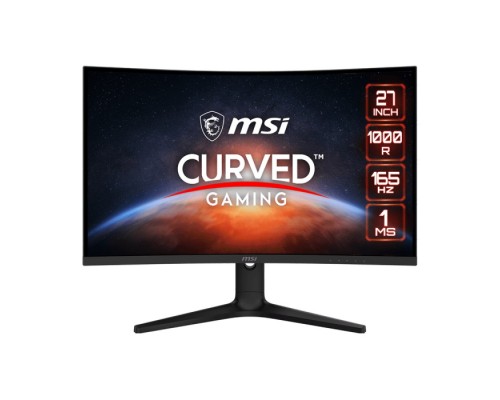 Монитор 27 MSI Optix G271C Black (VA, 1920x1080, HDMI+HDMI+DP, 1 ms, 178°/178°, 300 cd/m, 3000:1 (100M:1) 165Hz, Curved)