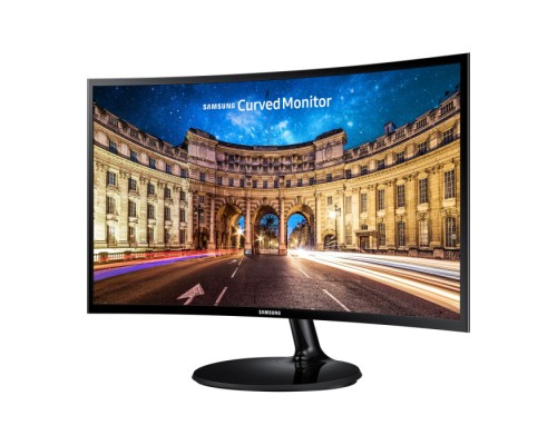 Монитор 27 SAMSUNG C27F390FHE Black (VA, 1920x1080, D-sub+HDMI, 4 ms, 178°/178°, 250 cd/m, 3000:1, Curved внешн. БП, VESA)