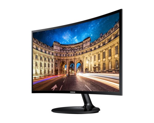 Монитор 27 SAMSUNG C27F390FHE Black (VA, 1920x1080, D-sub+HDMI, 4 ms, 178°/178°, 250 cd/m, 3000:1, Curved внешн. БП, VESA)