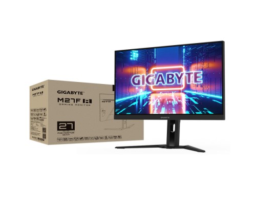 Монитор 27 Gigabyte M27F A-EK Gaming monitor Black (IPS, 1920x1080, HDMI+HDMI+DP, 1 ms, 178°/178°, 400 cd/m, 100M:1(1000:1), 2xUSB3.0, USB Type-C, 165Hz, MM) (9DM27FA-00-1ABEK) (811563)