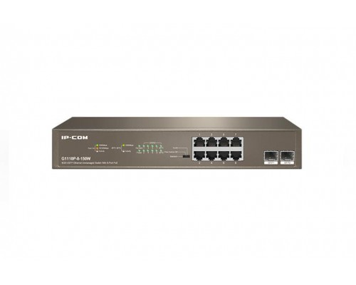 Коммутатор 8PORT 1000M POE G1110P-8-150W IP-COM