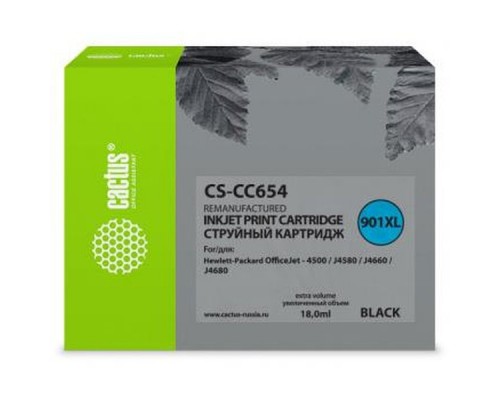 Картридж BLACK NO.901 18ML CS-CC654 CACTUS