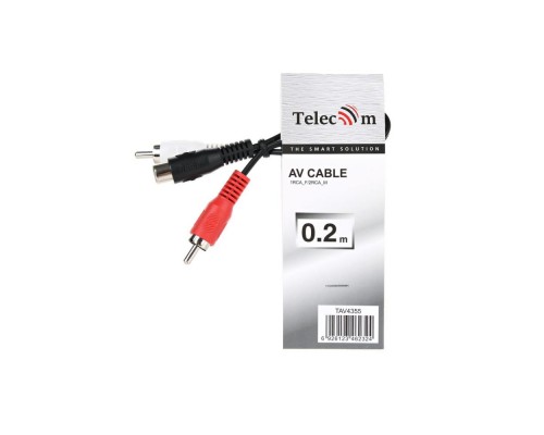 Кабель AUDIO 1RCA-2RCA F-M 0.2M TAV4355-0.2M TELECOM