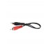 Кабель AUDIO 1RCA-2RCA F-M 0.2M TAV4355-0.2M TELECOM