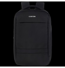 Рюкзак для ноутбука CANYON BPL-5, Laptop backpack for 15.6 inch, Product spec/size(mm): 440MM x300MM x 170MM, Black, EXTERIOR materials:100% Polyester, Inner materials:100% Polyester, max weight (KGS): 12kgs                                           