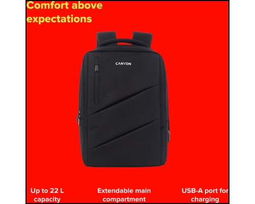Рюкзак для ноутбука CANYON BPE-5, Laptop backpack for 15.6 inchProduct spec/size(mm): 400MM x300MM x 120MM(+60MM)Grey, Canyon LogoEXTERIOR materials:100% PolyesterInner materials:100% Polyestermax weigh Рюкзак для ноутбука CANYON BPE-5, Laptop backpack for 15.6 inchProduct spec/size(mm): 400MM x300MM x 120MM(+60MM)Grey, Canyon LogoEXTERIOR materials:100% PolyesterInner materials:100% Polyestermax weigh