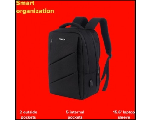 Рюкзак для ноутбука CANYON BPE-5, Laptop backpack for 15.6 inchProduct spec/size(mm): 400MM x300MM x 120MM(+60MM)Grey, Canyon LogoEXTERIOR materials:100% PolyesterInner materials:100% Polyestermax weigh Рюкзак для ноутбука CANYON BPE-5, Laptop backpack for 15.6 inchProduct spec/size(mm): 400MM x300MM x 120MM(+60MM)Grey, Canyon LogoEXTERIOR materials:100% PolyesterInner materials:100% Polyestermax weigh