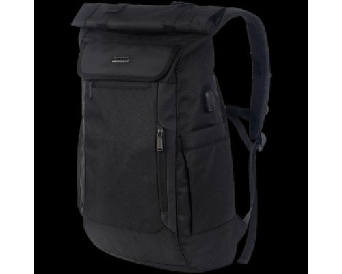 Рюкзак для ноутбука CANYON RT-7, Laptop backpack for 17.3 inch, Product spec/size(mm): 470MM(+200MM) x300MM x 130MM, Black, EXTERIOR materials:100% Polyester, Inner materials:100% Polyester, max weight (KGS):