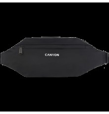 Поясная сумка CANYON FB-1, Fanny pack, Product spec/size(mm): 270MM x130MM x 55MM, Black, EXTERIOR materials:100% Polyester, Inner materials:100% Polyester, max weight (KGS): 4kgs                                                                       