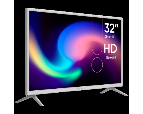 Телевизор Topdevice, 32''DLED TV,Digital TV,WHITE COLOR,TWO LEGS,P3 STAND,MSD3663, DVB-T/C/T2/S2,WITH CI SLOT,CI+,Innolux180±20 brightness,DVB-T/C/T2/S2,USB,Hotel function,H.265,Dolby,AC-3,PAL/SECAM,BG/DK/ I/NICAM,EN,RU(default),AC100-240V;50/60Hz