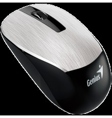 Мышь беспроводная Genius NX-7015, SmartGenius: 800, 1200, 1600 DPI, микроприемник USB, 3 кнопки, для правой/левой руки. Сенсор Blue Eye. Частота 2.4 GHz. Цвет: серый металлик                                                                            