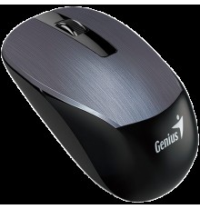 Мышь беспроводная Genius NX-7015, SmartGenius: 800, 1200, 1600 DPI, микроприемник USB, 3 кнопки, для правой/левой руки. Сенсор Blue Eye. Частота 2.4 GHz. Новая упаковка. Цвет: серебристый                                                               