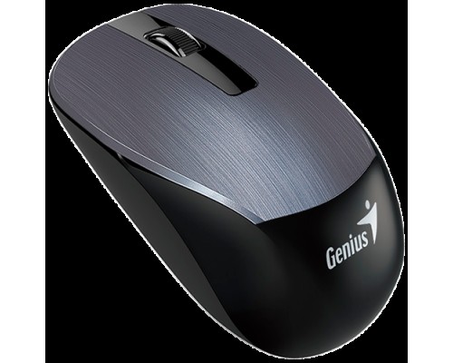 Мышь беспроводная Genius NX-7015, SmartGenius: 800, 1200, 1600 DPI, микроприемник USB, 3 кнопки, для правой/левой руки. Сенсор Blue Eye. Частота 2.4 GHz. Новая упаковка. Цвет: серебристый