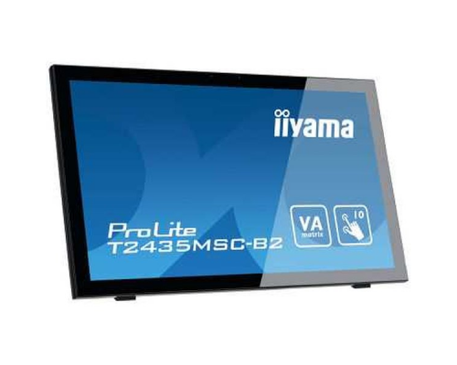 Монитор LCD 23.6'' [16:9] 1920х1080(FHD) VA, GLARE, TOUCH, 60 Гц, 250cd/m2, H178°/V178°, 3000:1, 12М:1, 16.7M, 6ms, DVI, HDMI, DP, USB-Hub, Tilt, Speakers, Webcam, 3Y, Black