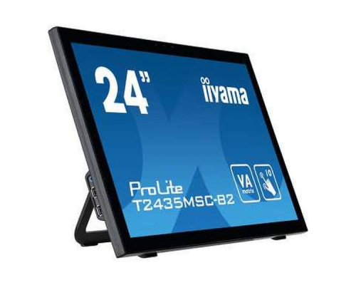 Монитор LCD 23.6'' [16:9] 1920х1080(FHD) VA, GLARE, TOUCH, 60 Гц, 250cd/m2, H178°/V178°, 3000:1, 12М:1, 16.7M, 6ms, DVI, HDMI, DP, USB-Hub, Tilt, Speakers, Webcam, 3Y, Black