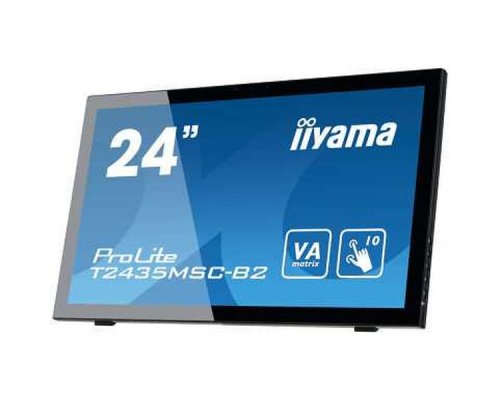 Монитор LCD 23.6'' [16:9] 1920х1080(FHD) VA, GLARE, TOUCH, 60 Гц, 250cd/m2, H178°/V178°, 3000:1, 12М:1, 16.7M, 6ms, DVI, HDMI, DP, USB-Hub, Tilt, Speakers, Webcam, 3Y, Black