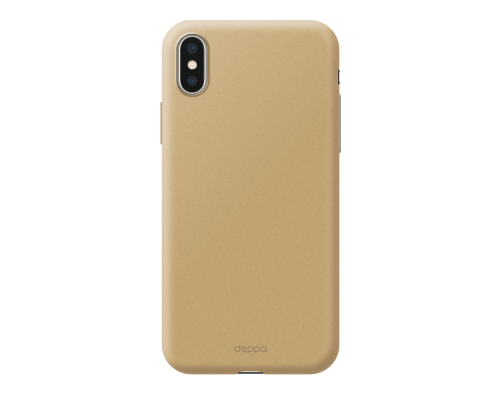 Чехол Air Case  для Apple iPhone Xs Max, золотой, Deppa