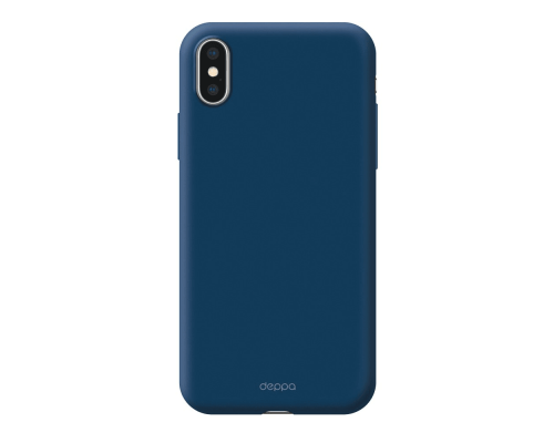 Чехол Air Case  для Apple iPhone Xs Max, синий, Deppa