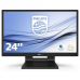 Монитор LCD 23.8'' [16:9] 1920х1080(FHD) IPS, GLARE, TOUCH, 250cd/m2, H178°/V178°, 1000:1, 50M:1, 16.7M, 5ms, VGA, DVI, HDMI, DP, USB-Hub, Height adj, Tilt, Speakers, 3Y, Black