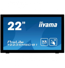 Монитор LCD 21.5'' [16:9] 1920х1080(FHD) VA, GLARE, TOUCH, 60 Гц, 250cd/m2, H176°/V176°, 3000:1, 12M:1, 16.7M, 6ms, VGA, DVI, HDMI, DP, Tilt, Speakers, 3Y, Black                                                                                         