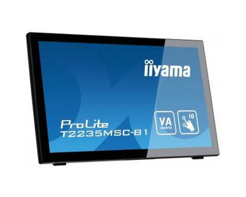 Монитор LCD 21.5'' [16:9] 1920х1080(FHD) VA, GLARE, TOUCH, 60 Гц, 250cd/m2, H176°/V176°, 3000:1, 12M:1, 16.7M, 6ms, VGA, DVI, HDMI, DP, Tilt, Speakers, 3Y, Black