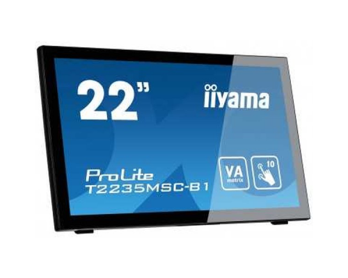 Монитор LCD 21.5'' [16:9] 1920х1080(FHD) VA, GLARE, TOUCH, 60 Гц, 250cd/m2, H176°/V176°, 3000:1, 12M:1, 16.7M, 6ms, VGA, DVI, HDMI, DP, Tilt, Speakers, 3Y, Black