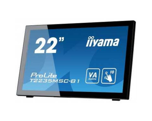 Монитор LCD 21.5'' [16:9] 1920х1080(FHD) VA, GLARE, TOUCH, 60 Гц, 250cd/m2, H176°/V176°, 3000:1, 12M:1, 16.7M, 6ms, VGA, DVI, HDMI, DP, Tilt, Speakers, 3Y, Black