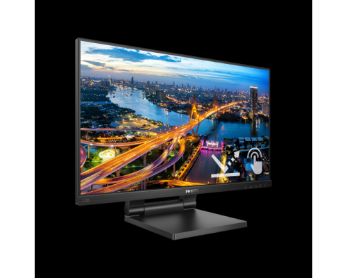 Монитор LCD 21.5'' [16:9] 1920х1080(FHD) IPS, nonGLARE, TOUCH, 250cd/m2, H178°/V178°, 1000:1, 50M:1, 16,7 миллионов цветов, 4ms, VGA, DVI, 1,4, 1,2, USB-Hub, Height adj, Tilt, Speakers, 2Y, Black